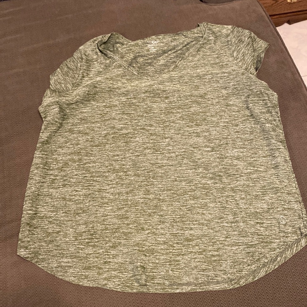 Green athletic t-shirt